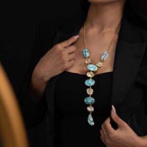 Pearl and Turquoise Necklace