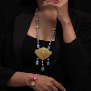 Avni Collection “NeelGulabi Saanjh” Necklace