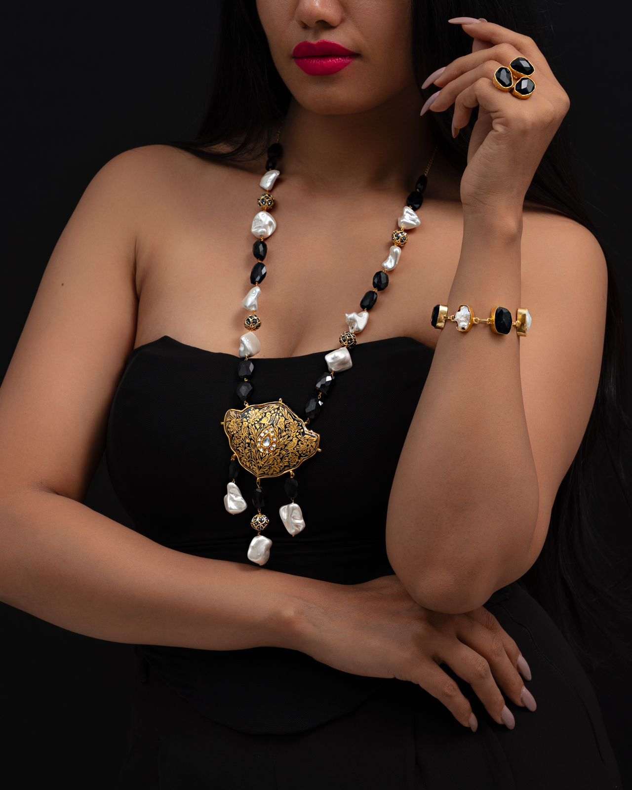 Avni Collection “Kaali Noor” Necklace