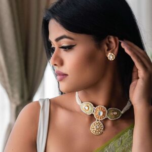 A Symphony of Colors: Meenakari, Polki Kundan & Shell Pearl Set