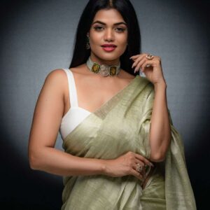 A Fusion of Color and Nature: Meenakari & Natural Bead Necklace