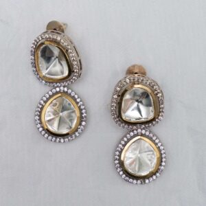 Exquisite Adornment: Sabyasachi Inspired Polki Earrings