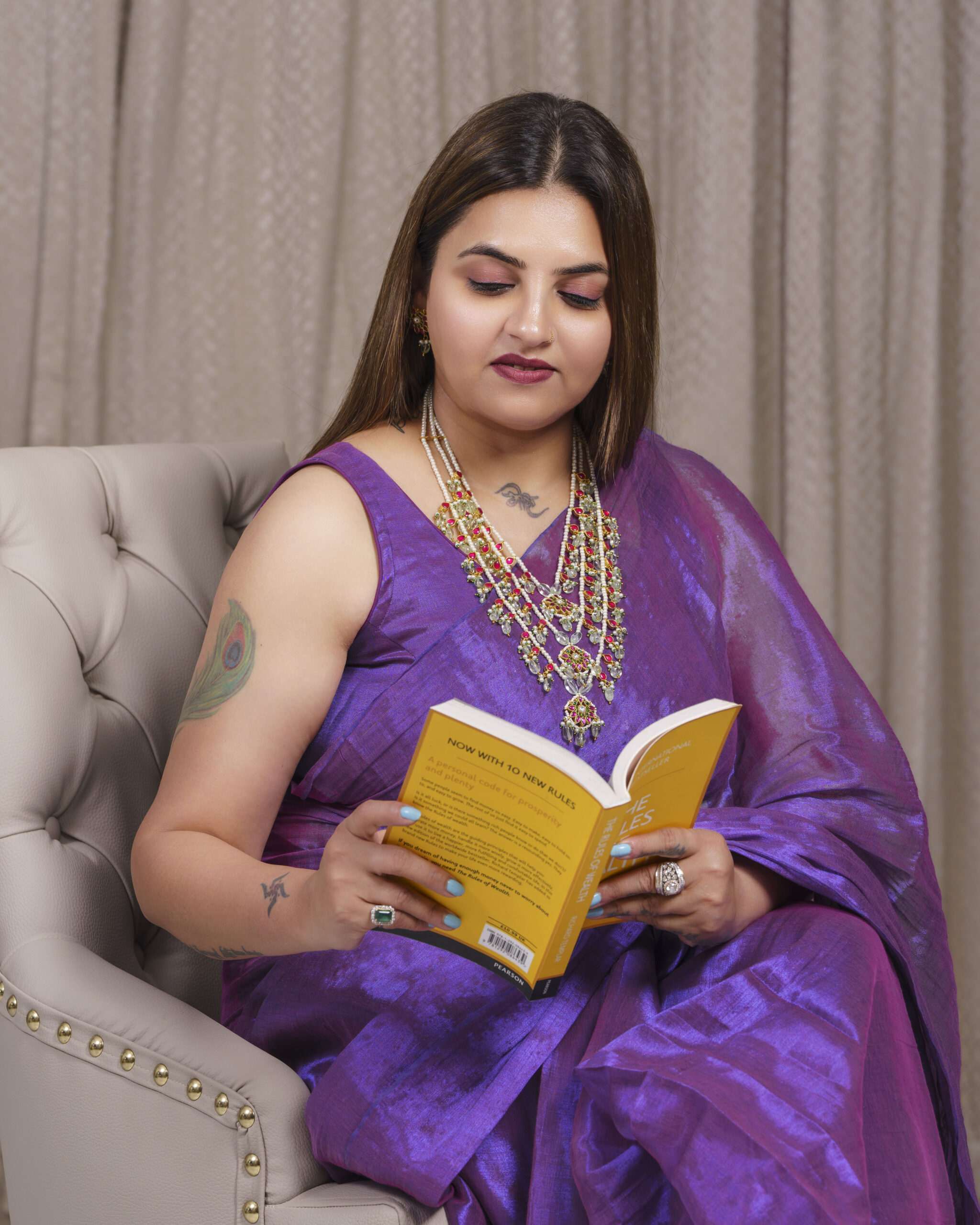 Maya Layered Chain with Multicolored stones - Image 4