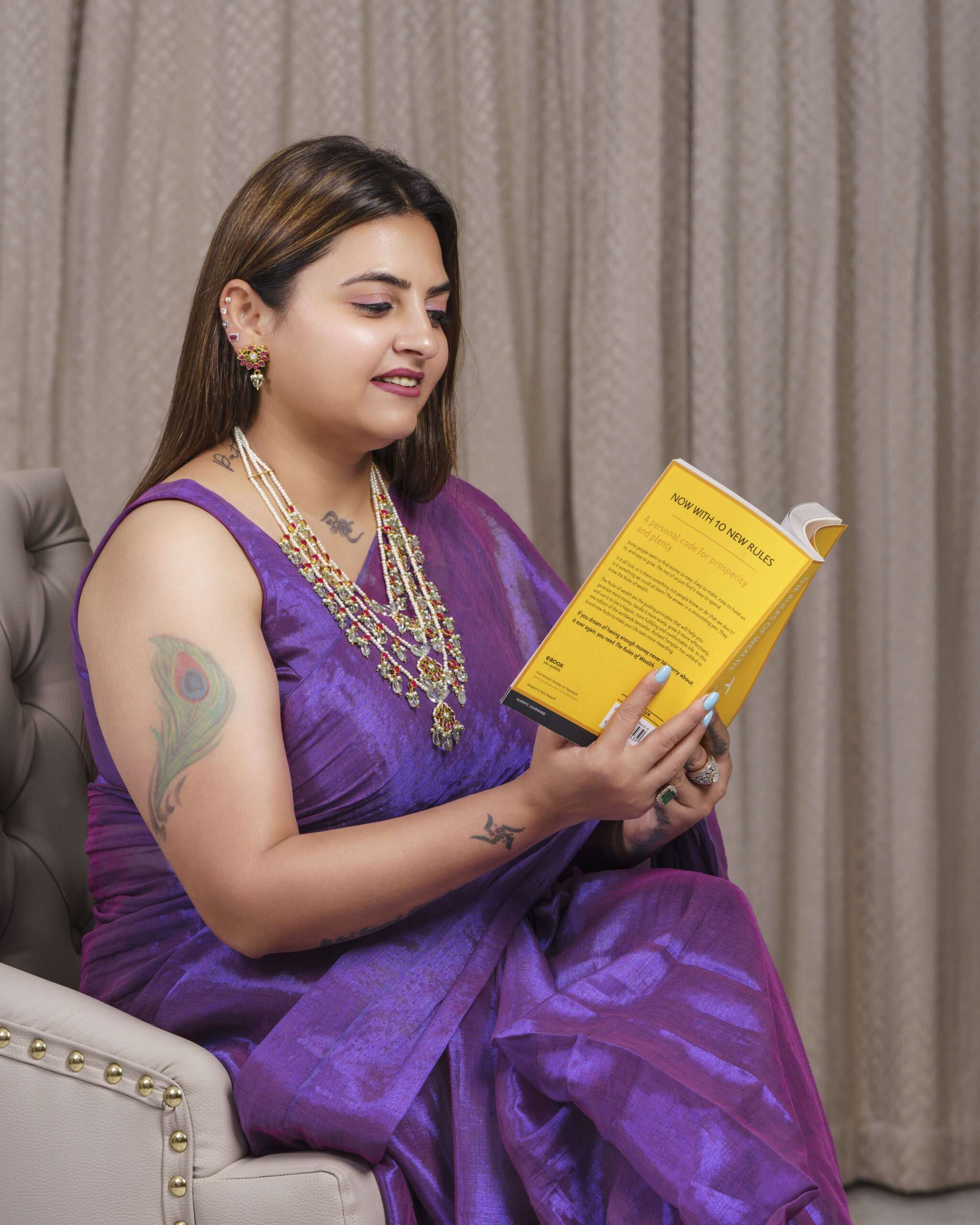 Maya Layered Chain with Multicolored stones - Image 5