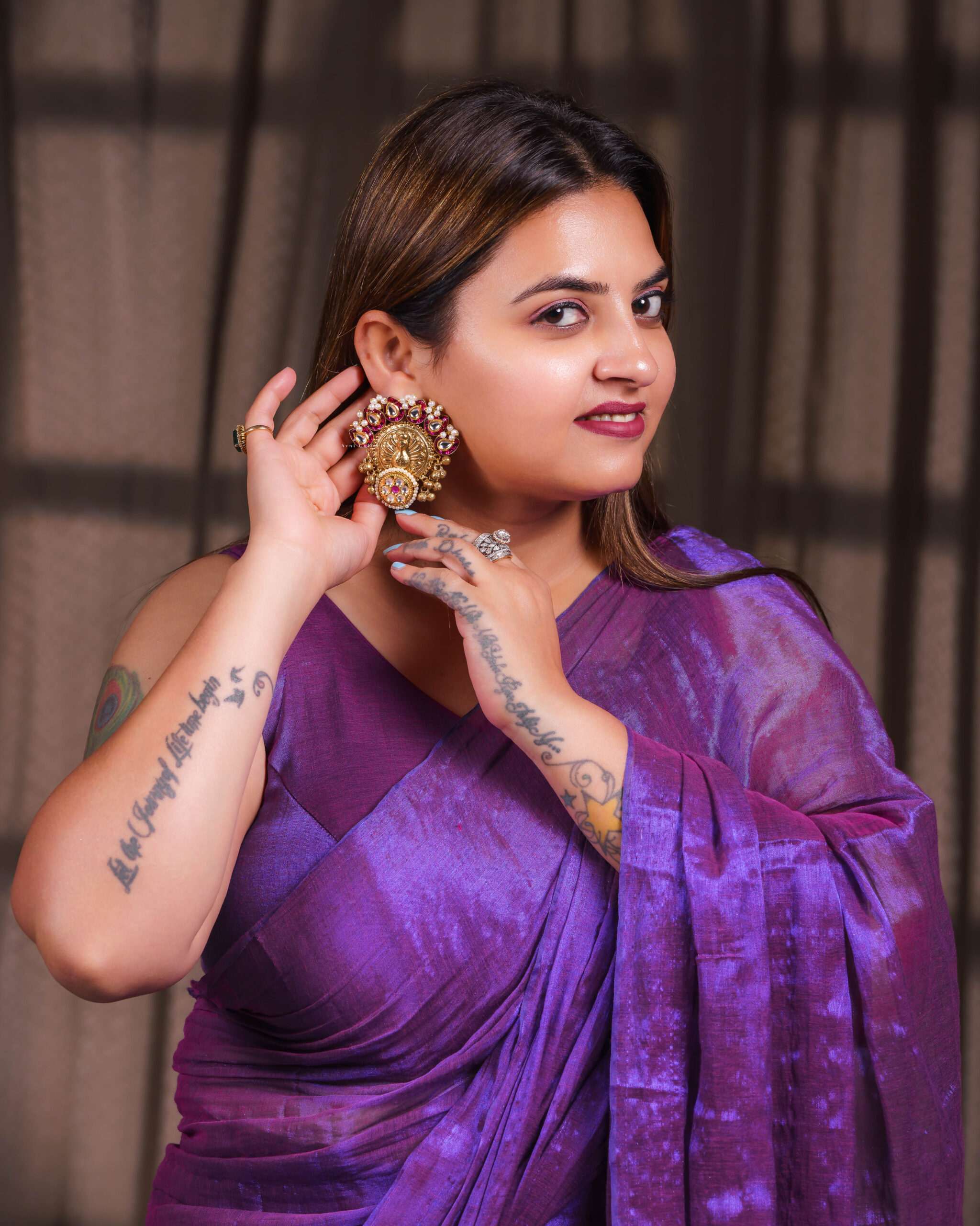 Mayur Katha Jhumka - A Symphony of Grace