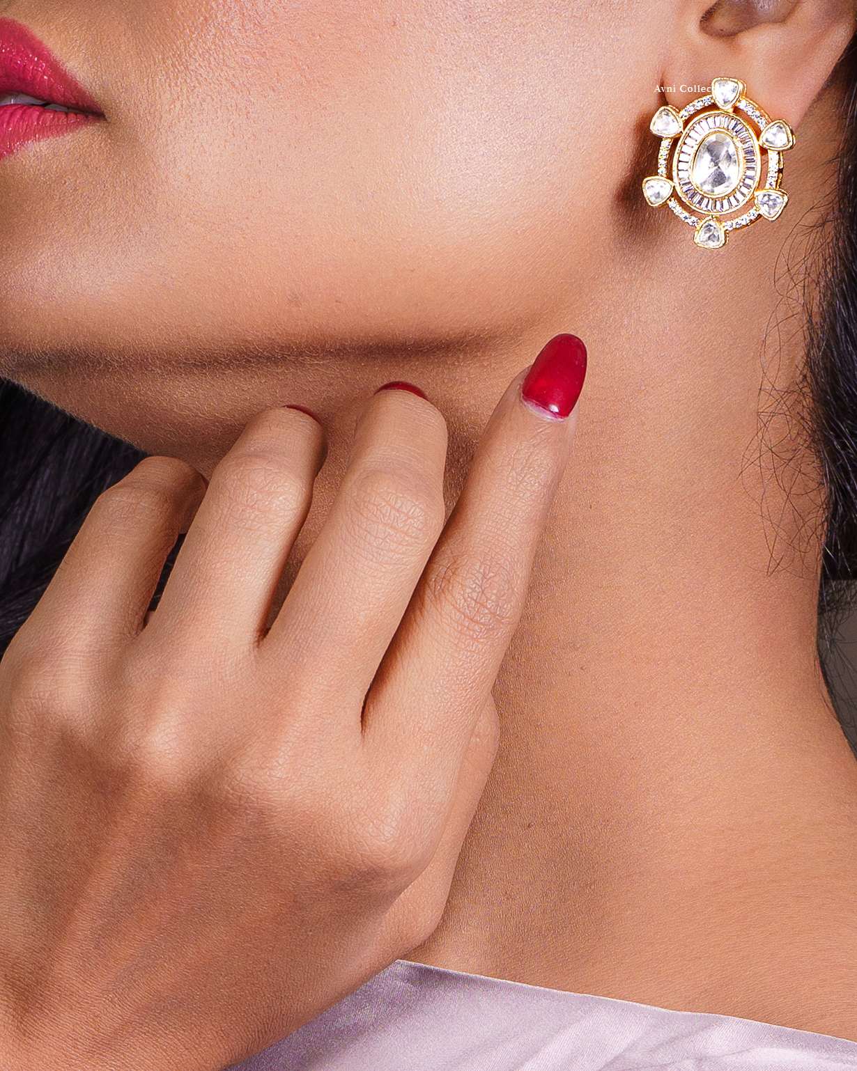 Kurma: The Tortoise-Shaped Kundan Earrings - Image 8