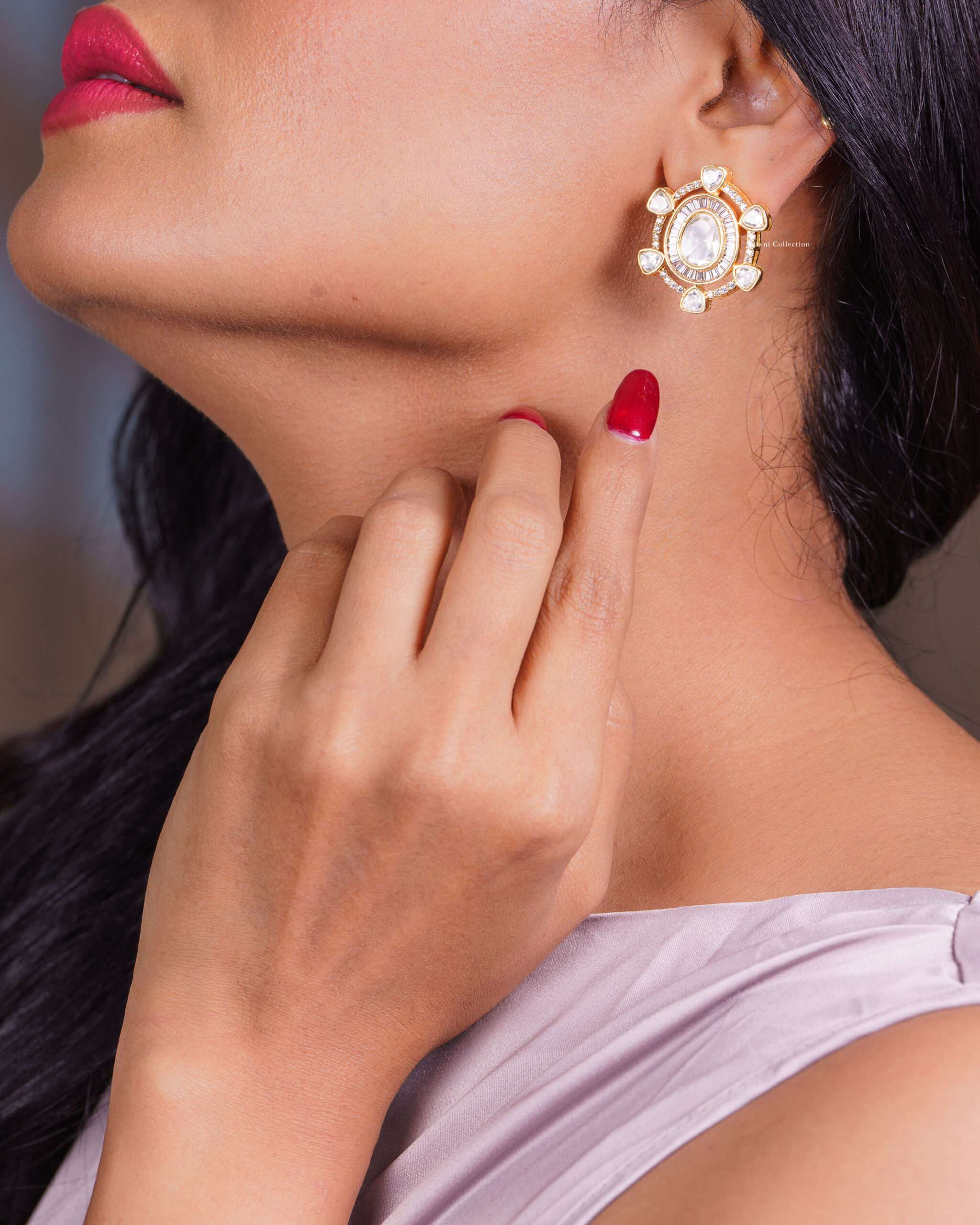 Kurma: The Tortoise-Shaped Kundan Earrings