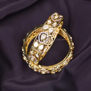 Avni Collection "Heerkani Jyoti" Bangles Jodi: Diamond-Like Radiance on Your Wrists